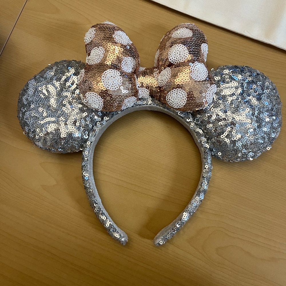 Disney Parks Silver Minnie Ears Headband – Classic Walt Disney World